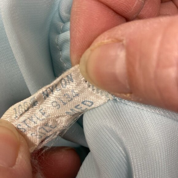 Vintage Pandora Lingerie 2 Pc‎ Set Mint Blue Green Sheer Lace Nylon Size M - Picture 13 of 13